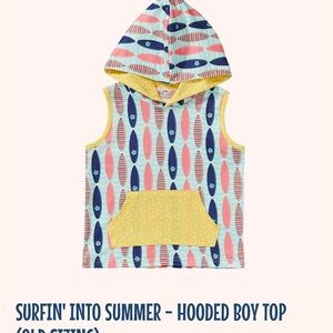 Colorful Surfboard Pattern Kids Hoodie